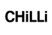 black CHiLLi text in black arial bold font with a transparent background